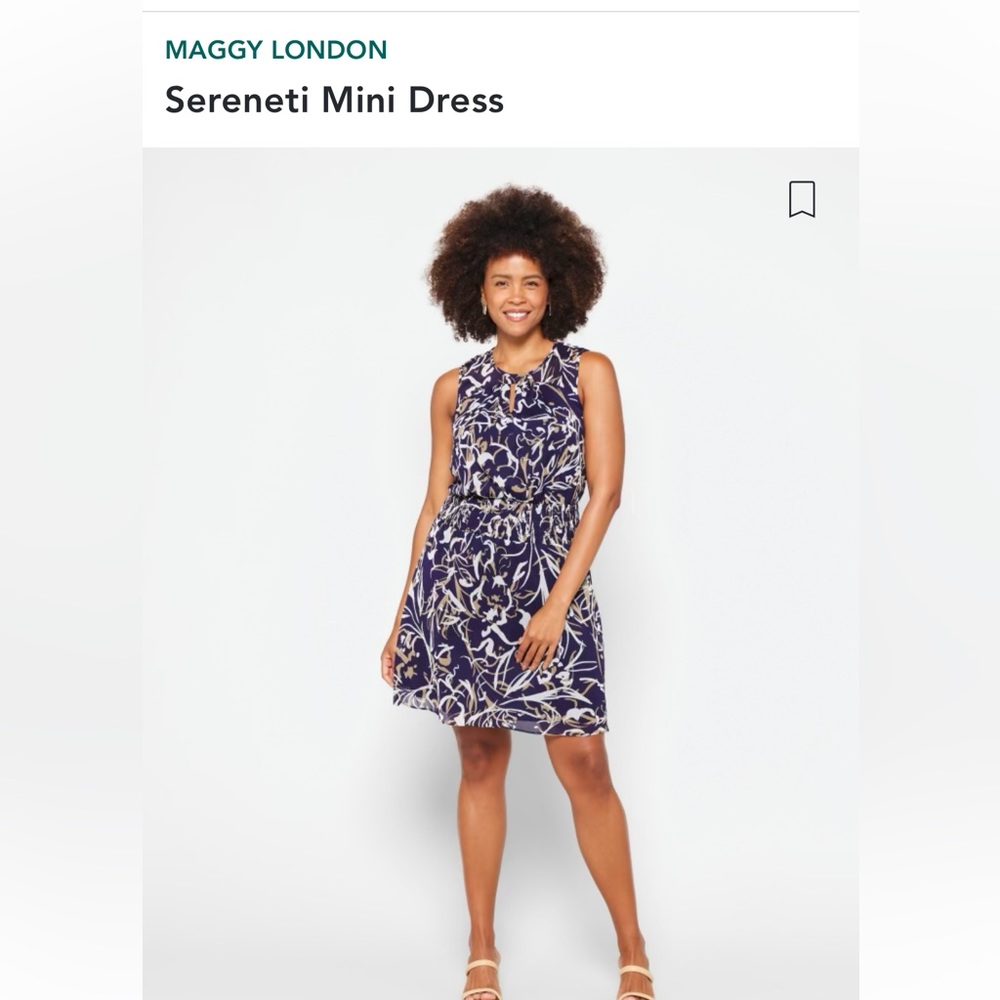 NWT- MAGGY LONDON, Sereniti Mini Dress, Size 12